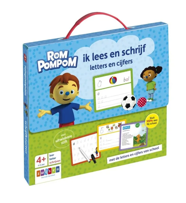 Rompompom – Ik lees en schrijf (koffertje) Superprijs
