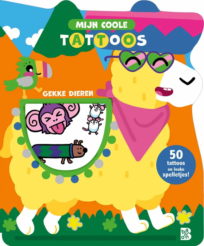 Mijn coole tattoos – Gekke dieren (+ spelletjesboek) Snelle Levering