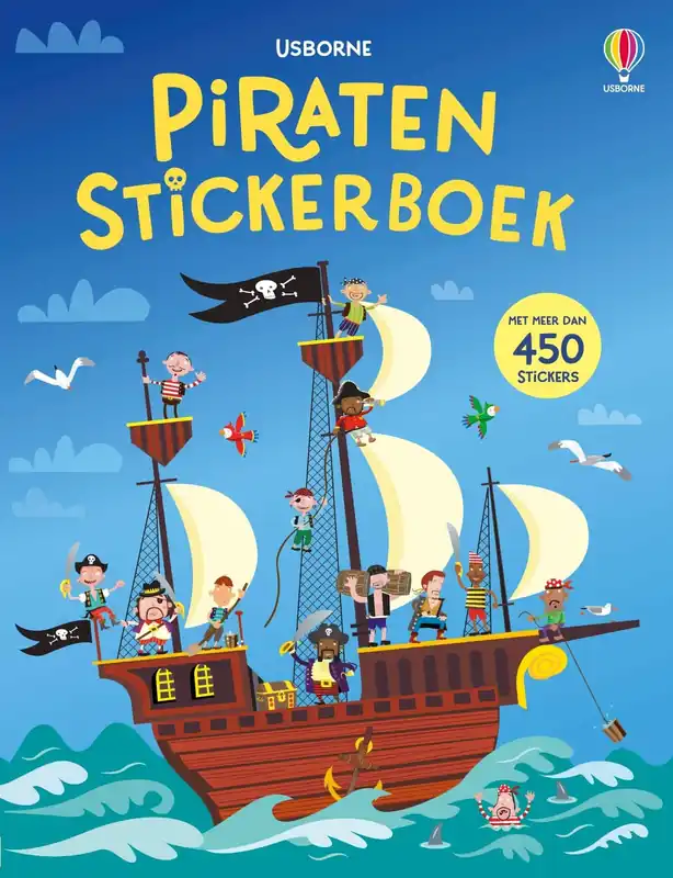 Beperkt Aanbod Usborne: Piraten stickerboek
