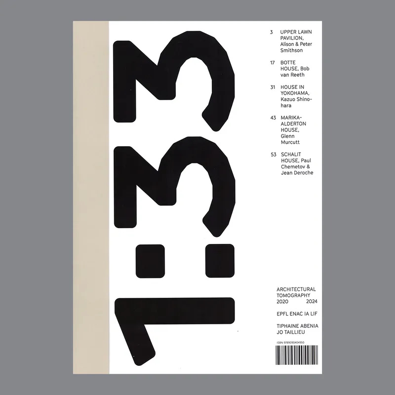 Gratis Verzending 1:33 & 1:2 – Architectural Tomography 2020-2024 (EPFL)