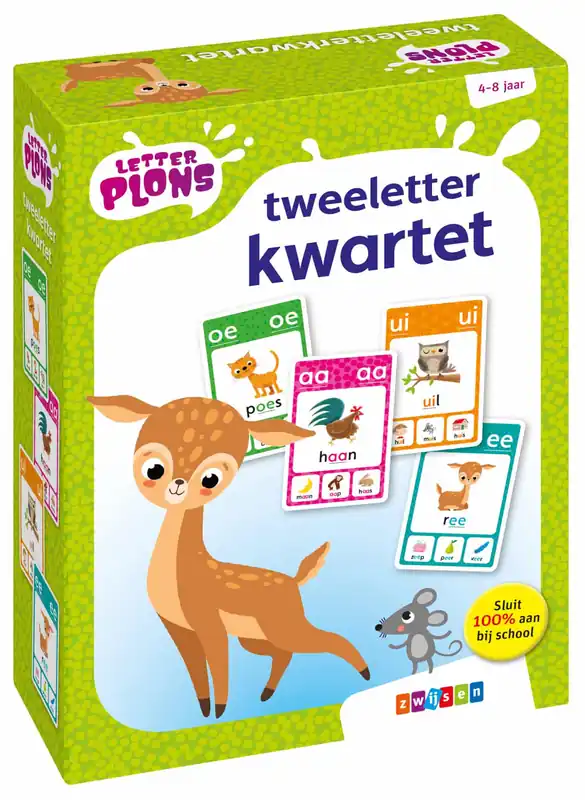 Letterplons tweeletterkwartet Korting