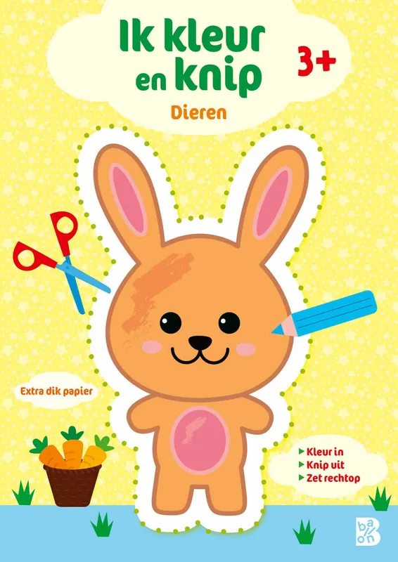 Ik kleur en knip: Dieren Koopje