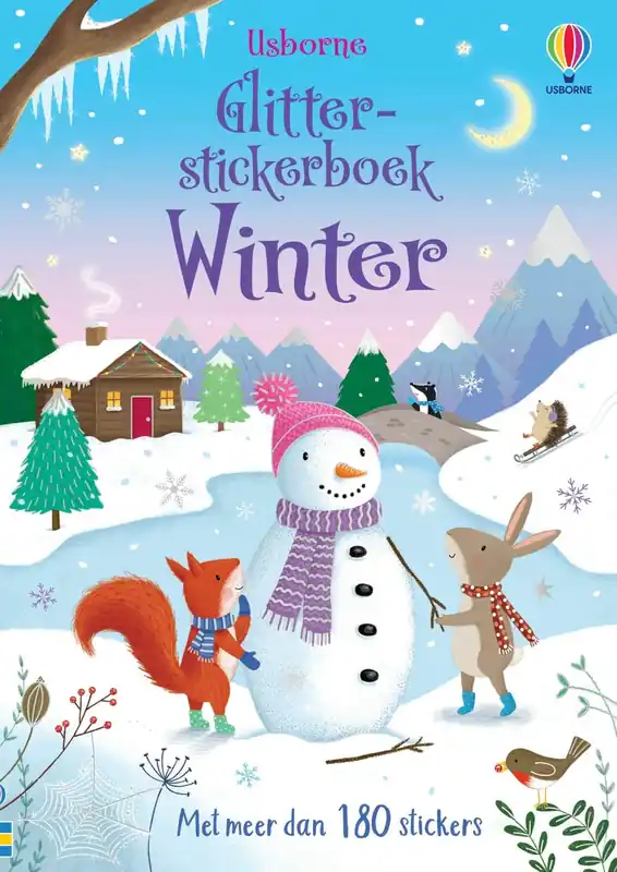 Usborne: Glitterstickerboek Winter Beperkte Voorraad