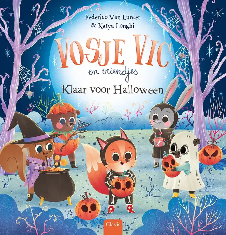 Premium Vosje Vic en vriendjes – Klaar voor Halloween