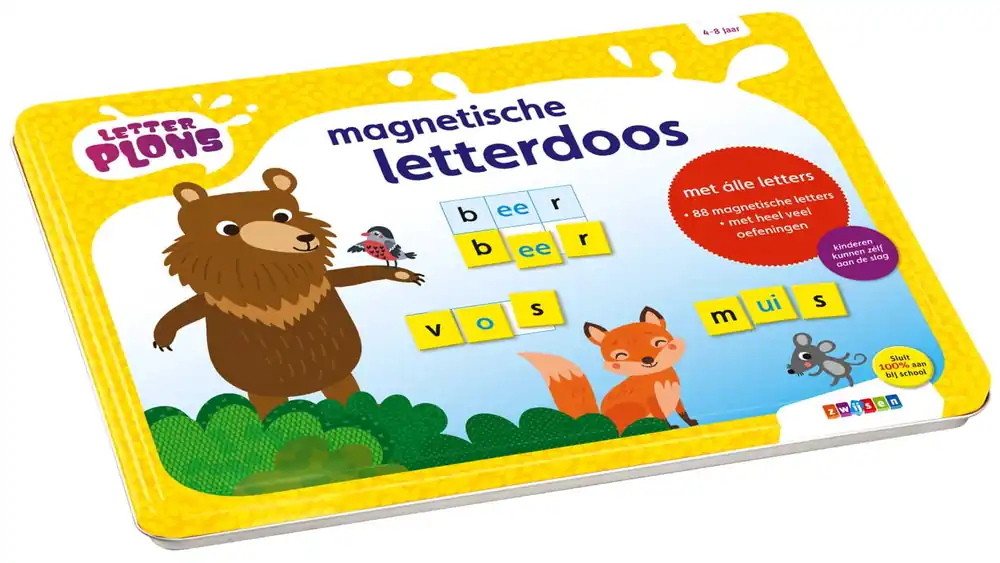 Op = Op Letterplons: magnetische letterdoos