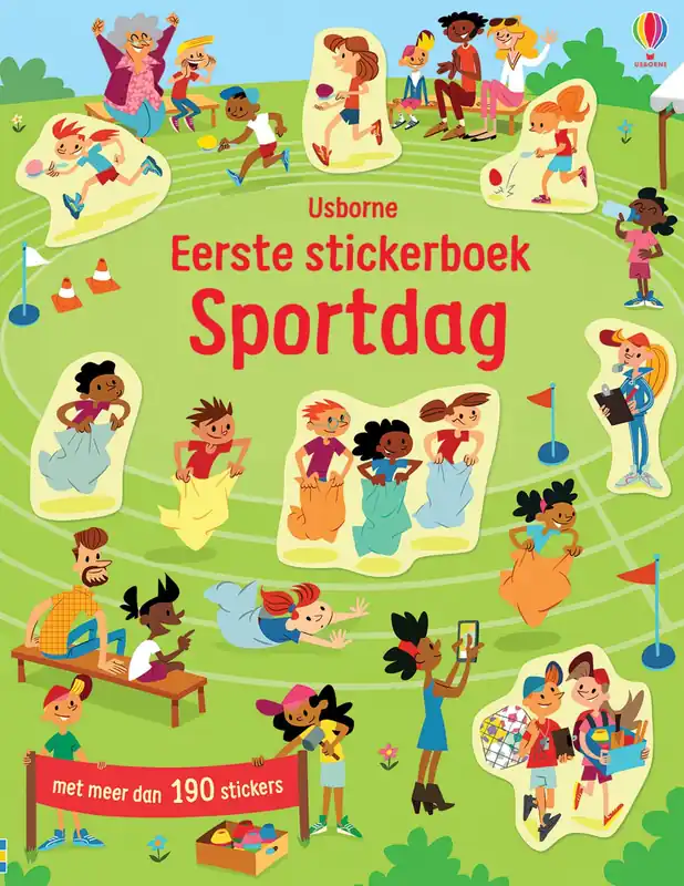 Usborne: Sportdag (stickerboek met 190 stickers) Lage Kosten