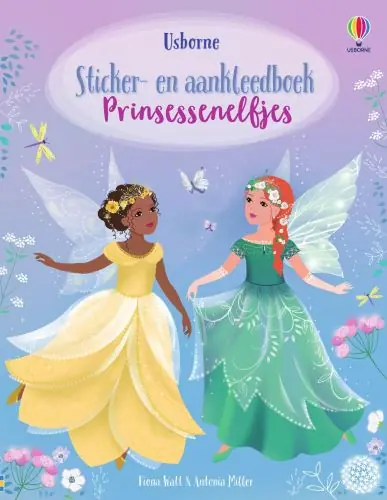 Premium Usborne: Prinsessenelfjes (sticker- en aankleedboek)