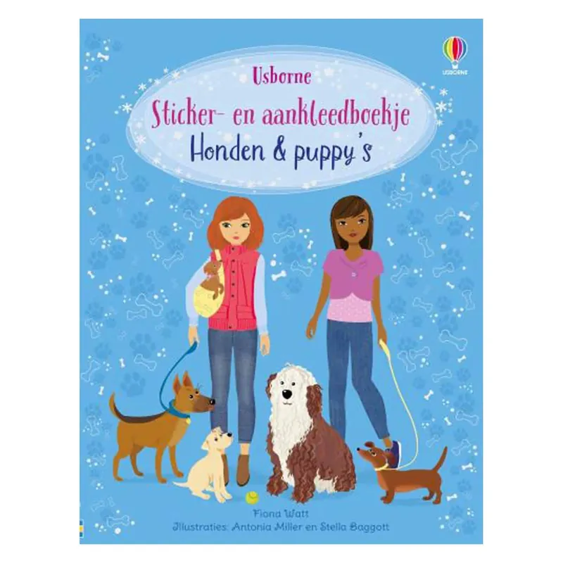 Lage Kosten Usborne: Honden & puppy's (stickerboek- en aankleedboek)