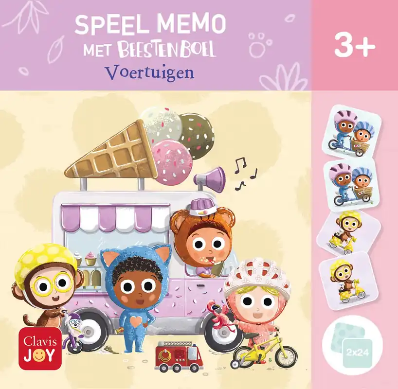 Laatste Versie Speelmemo met Beestenboel – Voertuigen
