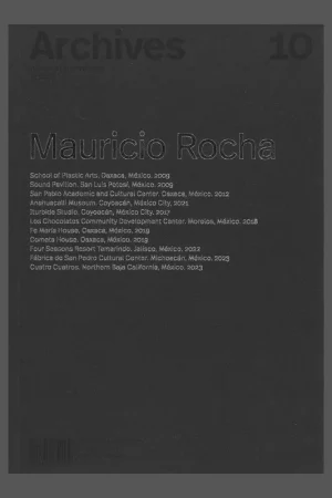 Speciale Aanbieding Mauricio Rocha (Archives 10)