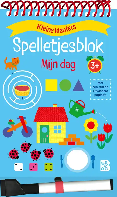 Dagaanbieding Spelletjesblok met viltstift 3+ Mijn dag