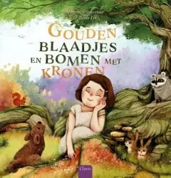 Gouden blaadjes en bomen met kronen Superprijs