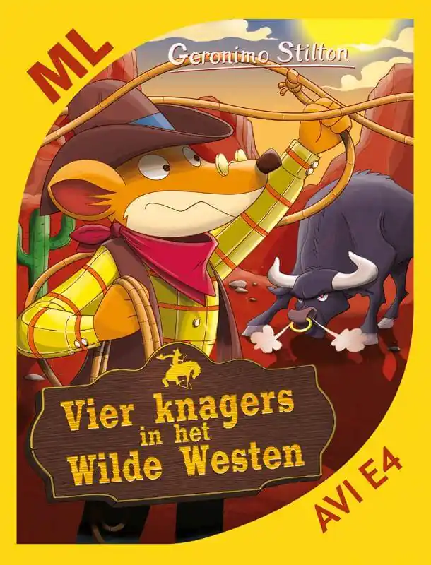 Geronimo Stilton AVI E4 – Vier knagers in het Wilde Westen Beperkte Voorraad