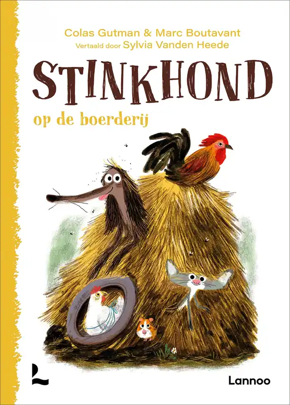 Stinkhond op de boerderij Op = Op