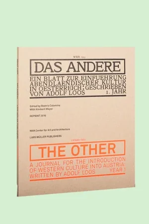 Adolf Loos: Das Andere / The Other Gratis Verzending