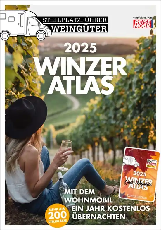 Koop Online Campergids WINZERATLAS 2025 | Camper Wijnboerderijen | DoldeMedien Verlag GmbH (9783948979539)