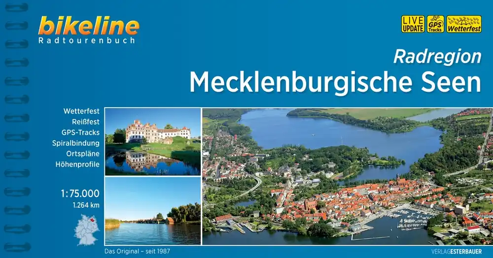 Fietsgids Bikeline Mecklenburgische Seen Radregio | Esterbauer (9783850008709) Veilige Betaling