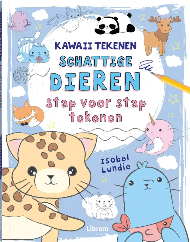 Kawaii tekenen: Schattige dieren (stap voor stap tekenen) Express Levering