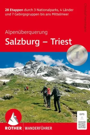 Wandelgids Salzburg - Triest Alpenüberquerung | Rother Bergverlag (9783763348664) Bestseller