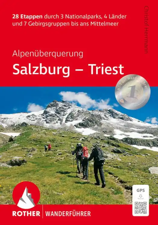 Wandelgids Salzburg - Triest Alpenüberquerung | Rother Bergverlag (9783763348664) Bestseller