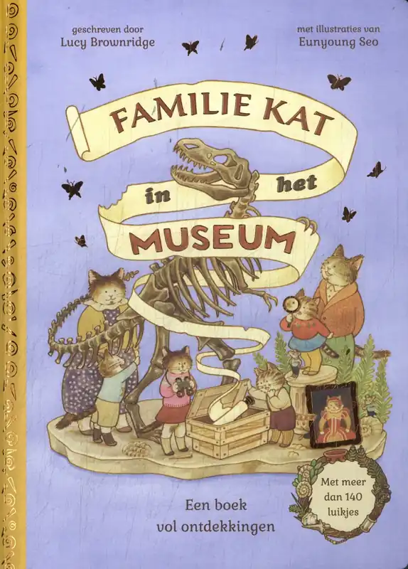 Familie Kat in het museum (flapjesboek) Tijdelijk Beschikbaar