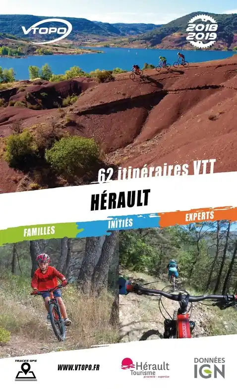 Mountainbikegids Hérault 18-19 : 62 itinéraires VTT | Vtopo (9782375710203) Hoge Kwaliteit