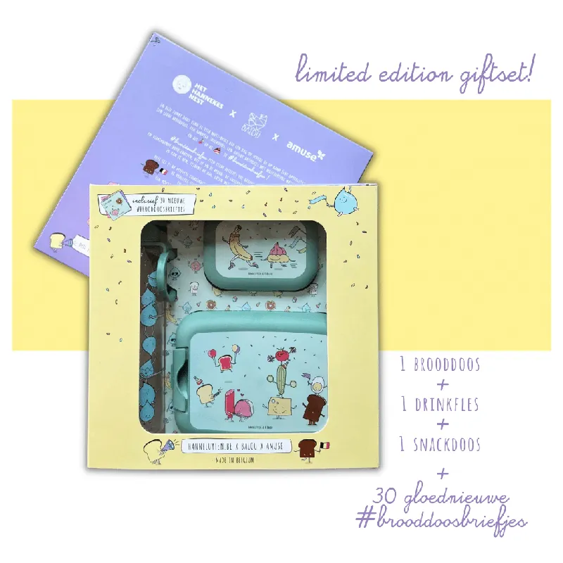 Brooddoosbriefjes giftset Op = Op