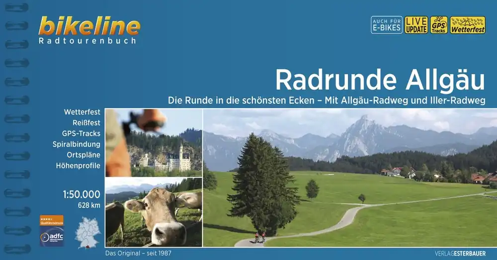 Fietsgids Bikeline RadRunde Allgäu | Esterbauer (9783711102690) Hoge Kwaliteit