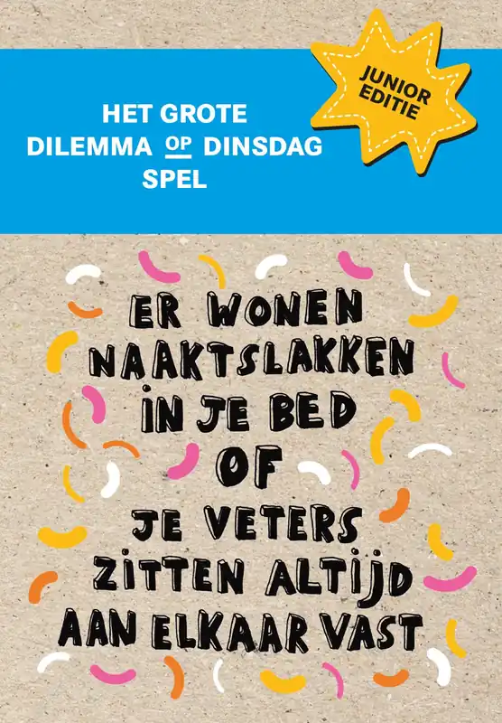 Merkproduct Het grote dilemma op dinsdag spel – Junior editie