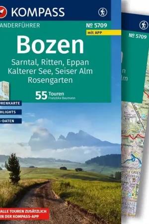 Aanbieding Wandelgids WF5709 Kompass Wanderführer Bozen | Kompass (9783991542896)