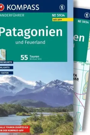 Wandelgids WF5934 Kompass Wanderführer Patagonien und Feuerland - Patagonie en Vuurland | Kompass (9783991543060) Weekendaanbieding