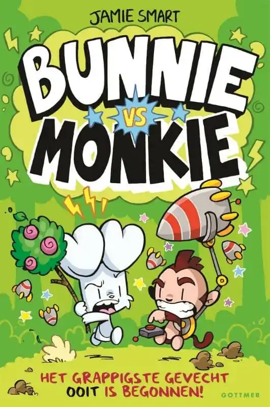 Bunnie vs Monkie (1) Gratis Verzending