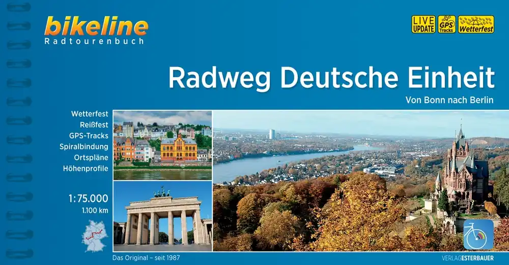 Fietsgids Bikeline Radweg Deutsche Einheit | Esterbauer (9783850007399) Lage Kosten