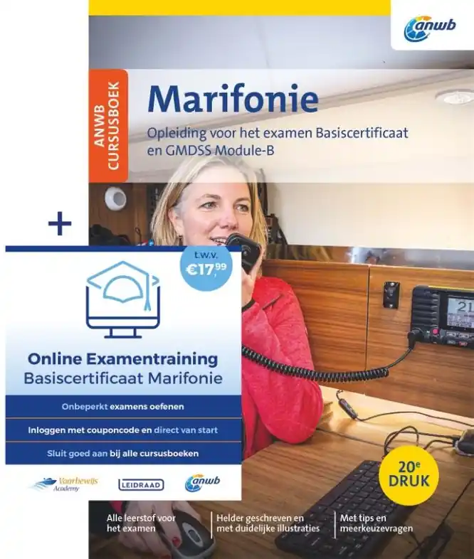 Watersport handboek ANWB Cursusboek Marifonie | Hollandia (9789064108037) Gereduceerde Prijs