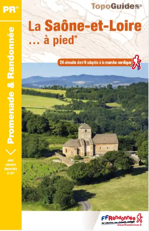 Wandelgids D071 La Saône-et-Loire... à pied | FFRP (9782751403538) Gereduceerde Prijs