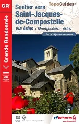 Betrouwbaar Wandelgids - Pelgrimsroute 6531 Sentier vers Saint-Jacques-de-Compostelle : Montgenèvre - Arles GR653D | FFRP (9782751407178)
