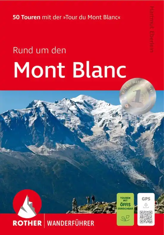Merkproduct Wandelgids Rund um den Mont Blanc | Rother Bergverlag (9783763347735)