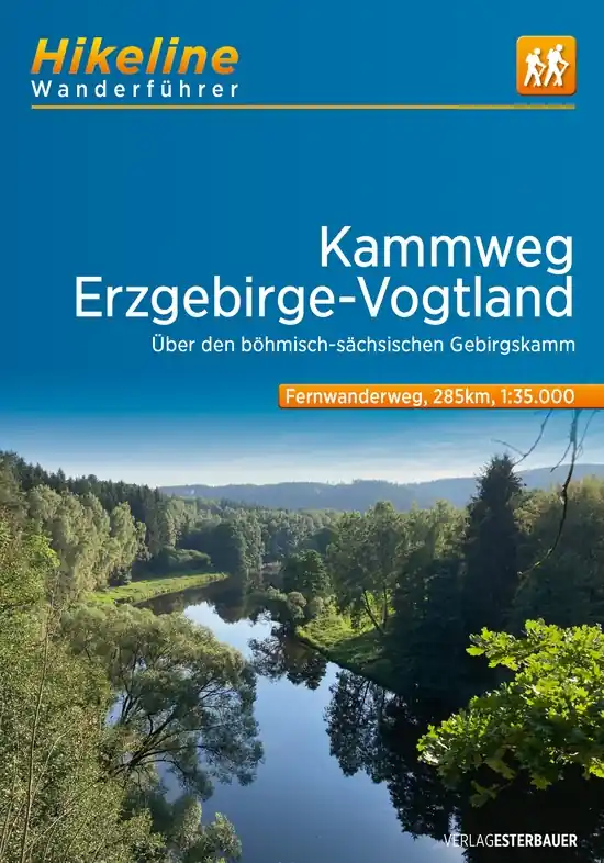 Lage Prijs Wandelgids Hikeline Kammweg, Erzgebirge-Vogtland | Esterbauer (9783711100344)