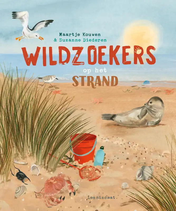 Wildzoekers op het strand Hoge Kwaliteit