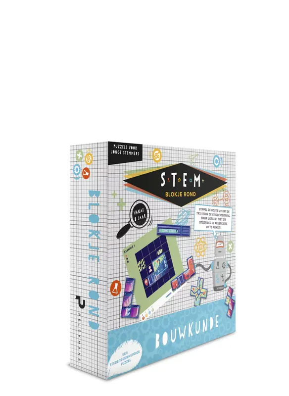 Gereduceerde Prijs STEM puzzel bouwkunde – Blokje rond