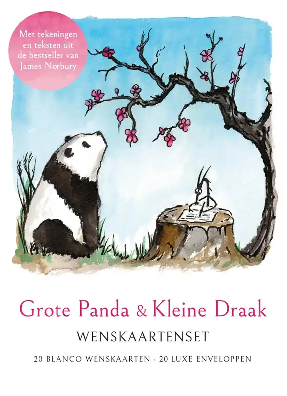 Grote panda en kleine draak – wenskaartenset Koop Vandaag