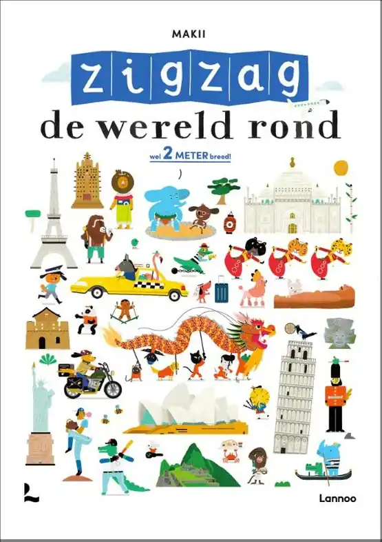 Kinderreisgids Zigzag de wereld rond | Lannoo (9789401468343) Betaalbaar