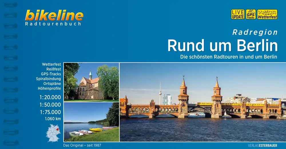Fietsgids Bikeline Rund um Berlin Berlijn | Esterbauer (9783850008846) Speciale Aanbieding