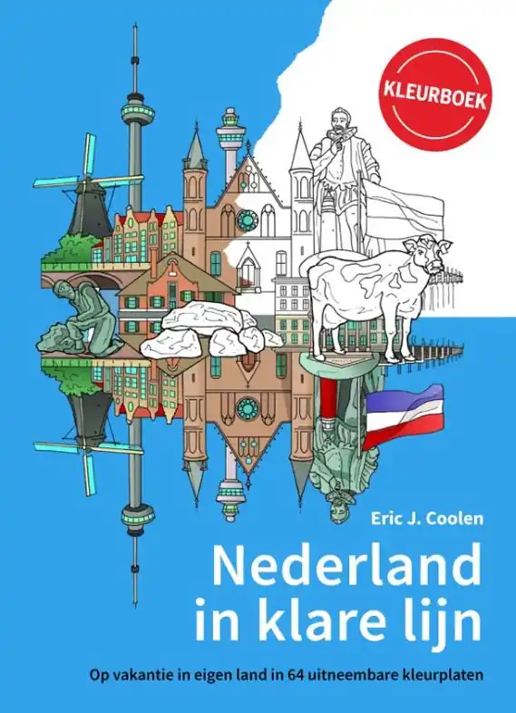 Direct Beschikbaar Kleurboek Nederland in klare lijn | Ezo Wolf (9789081837279)