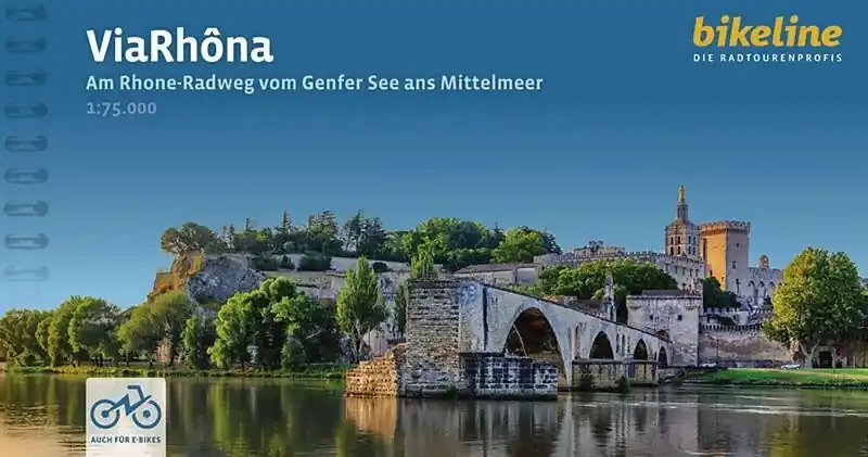Gereduceerde Prijs Fietsgids Bikeline ViaRhôna - Am Rhone-Radweg vom Genfer See ans Mittelmeer | Esterbauer (9783711103260)