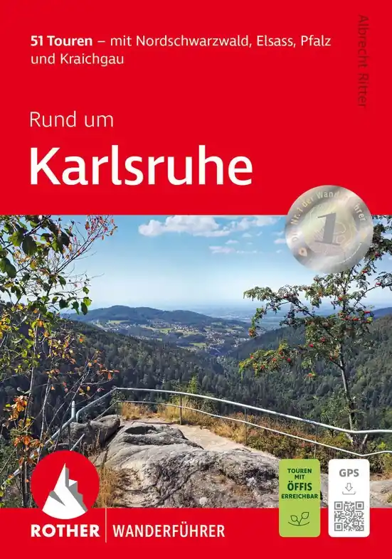 Nieuw Wandelgids Rund um Karlsruhe | Rother Bergverlag (9783763314201)