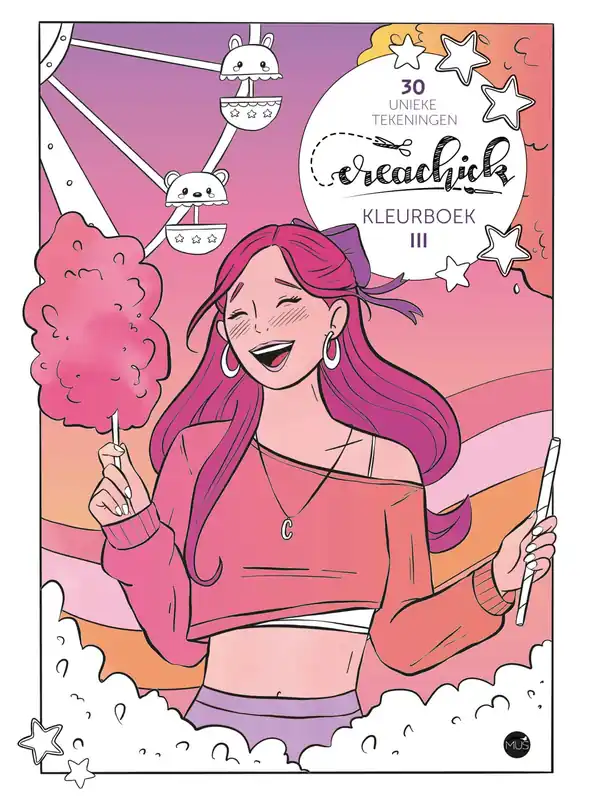 CreaChick – Kleurboek III met 30 unieke tekeningen Flitsaanbieding
