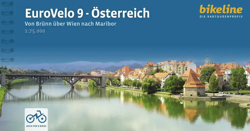Fietsgids Bikeline Eurovelo 9 - Von Brünn nach Maribor | Esterbauer (9783711102140) Op = Op