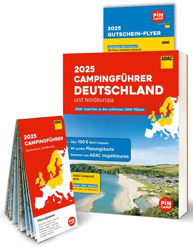 Campinggids Campingführer Deutschland & Nordeuropa - Duitsland & Noord Europa 2025 | ADAC (9783986451370) Beperkte Voorraad