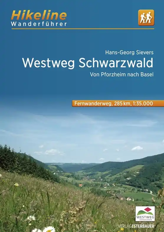 Gratis Retour Wandelgids Hikeline Westweg Schwarzwald | Esterbauer (9783711101716)
